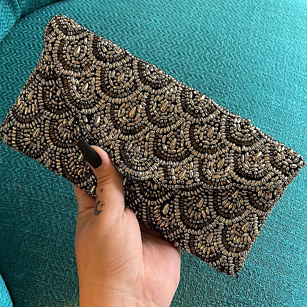 Hand-Beaded Clutch
